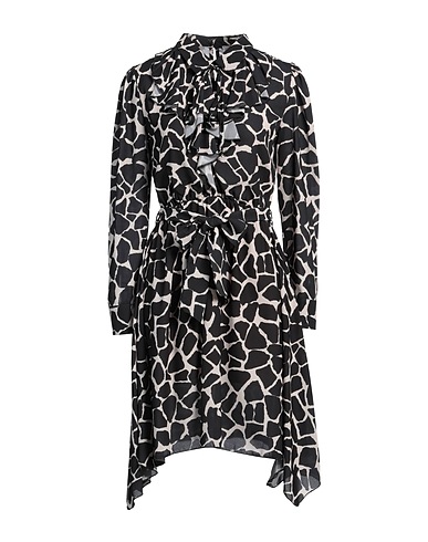 WHITE WISE Short dress Black 100% Polyester