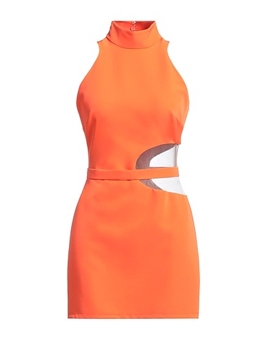 KATHY HEYNDELS Sheath dress Orange 100% PES - Polyethersulfone