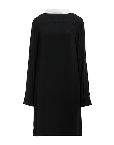N°21 Short dress Black 69% Acetate, 31% Silk