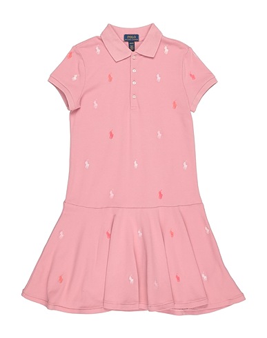 POLO RALPH LAUREN Dress Polo Pony Stretch Mesh Polo Dress
 Pink 98% Cotton, 2% Elastane