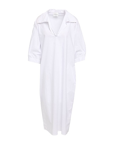 BALLANTYNE Midi dress White 100% Cotton