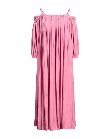 BALLANTYNE Long dress Pink 52% Polyester, 48% Viscose