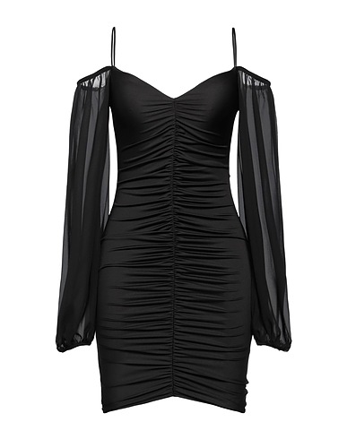 GAëLLE Paris Sheath dress Black 90% Polyester, 10% Elastane