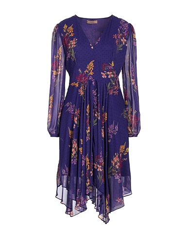TWINSET Short dress Purple 100% Viscose