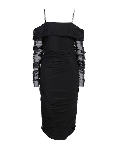 GAëLLE Paris Midi dress Black 80% Polyester, 20% Elastane