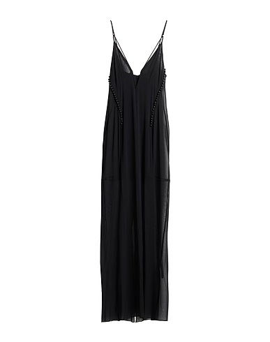 KNWLS Long dress Black 92% Silk, 8% Elastane
