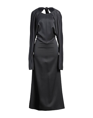 QUIRA Long dress Lead 54% Acetate, 46% Wool