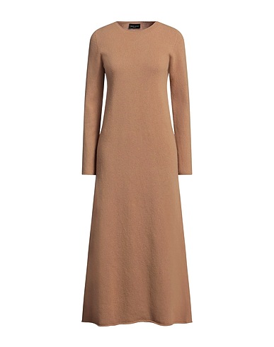 ROBERTO COLLINA Vestito in Maglia Cammello 70% Lana Merino, 30% Cachemire