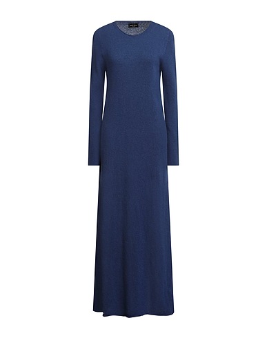 ROBERTO COLLINA Vestito in Maglia Blu navy 70% Lana Merino, 30% Cachemire