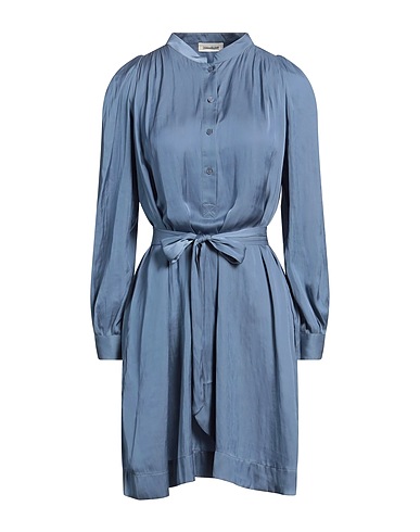 ZADIG&VOLTAIRE Shirt dress Slate blue 100% Polyester