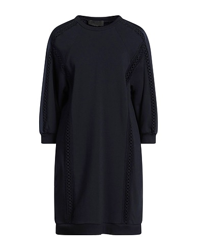 ALBERTA FERRETTI Short dress Midnight blue 95% Cotton, 5% Elastane