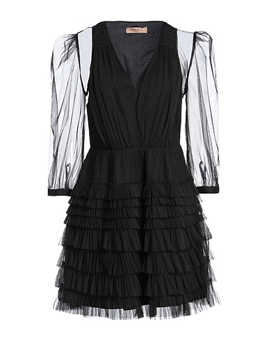 TWINSET Short dress Black 100% Polyester
