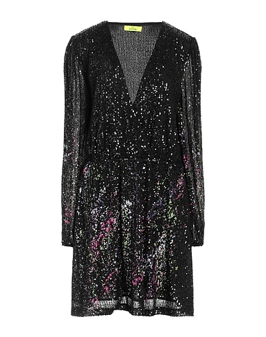 ACTITUDE by TWINSET Sequin dress Black 92% Polyester, 8% Elastane