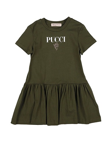 PUCCI Dress Military green 100% Cotton