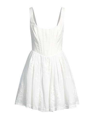 ZIMMERMANN Pleated dress White 100% Ramie, Linen