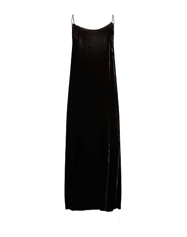 UMA WANG Vestito midi Testa di moro 82% Viscosa, 18% Seta