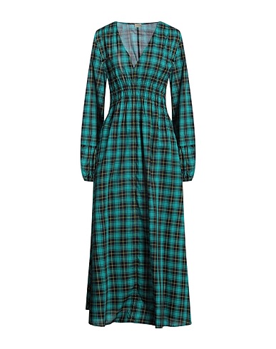 MASSIMO ALBA DRESSES Deep teal 100% Cotton