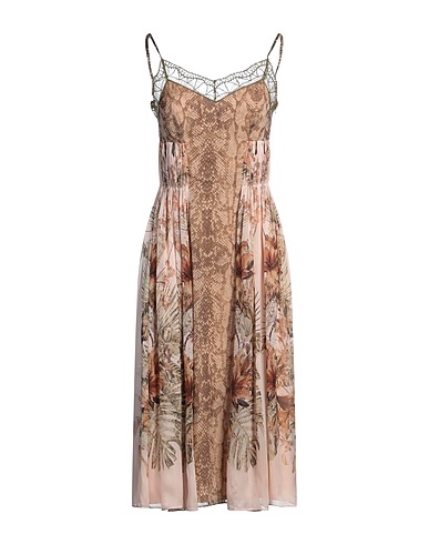 ALBERTA FERRETTI Midi-Kleid Hellrosa 100% Seide, Acetat, Elastan