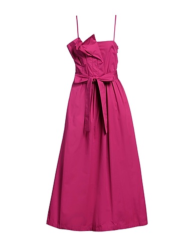 ALPHA STUDIO Vestito midi Magenta 98% Cotone, 2% Elastan
