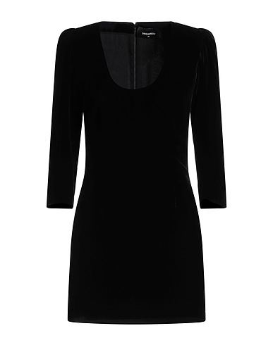 DSQUARED2 Vestito corto Nero 82% Viscosa, 18% Seta