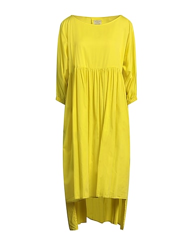 ALESSIA SANTI Midi dress Yellow 100% Cotton