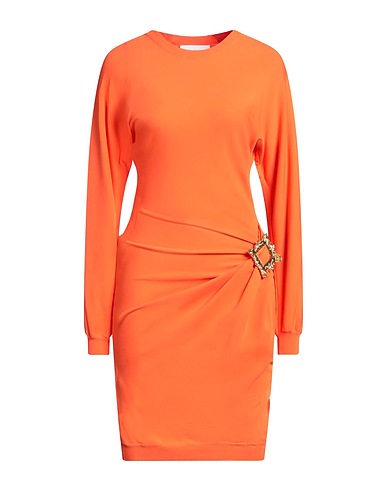 MOSCHINO Midi dress Orange 86% Viscose, 14% Polyester