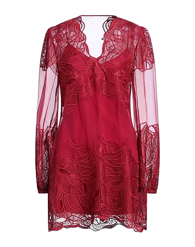 ALBERTA FERRETTI Short dress Garnet 100% Polyester, Silk