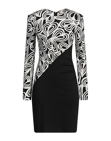 DIANE VON FURSTENBERG チューブドレス ブラック テンセル 72% / ウール 28%