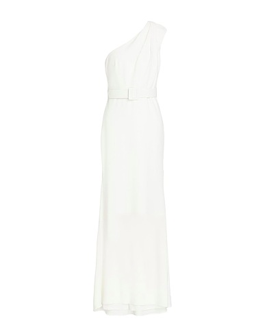 BADGLEY MISCHKA Long dress Off white 95% Polyester, 5% Elastane