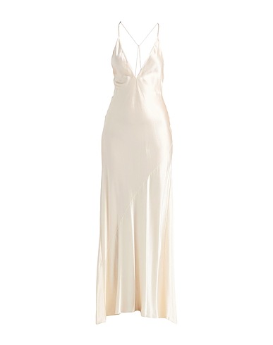 SAINT LAURENT Long dress Ivory 100% Silk