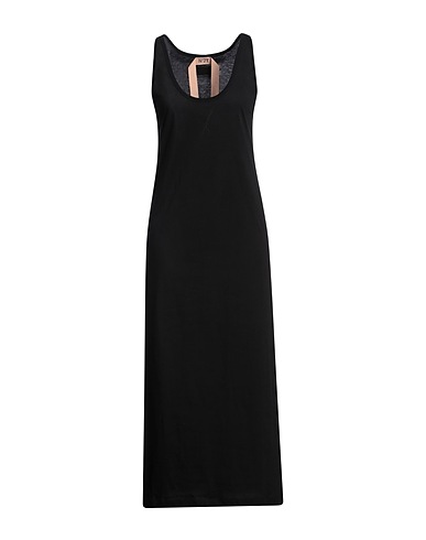 N°21 Long dress Black 100% Cotton