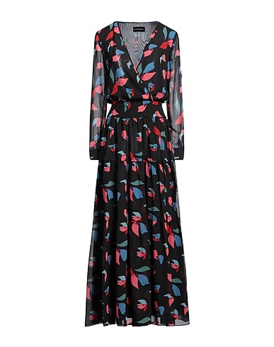 EMPORIO ARMANI Long dress Black 100% Polyester