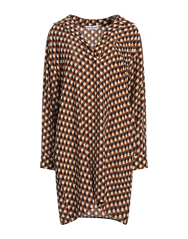 ATTIC AND BARN Shirt dress Camel 68% Viscose, 32% Silk