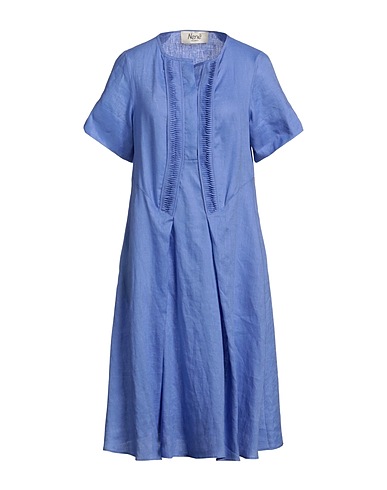 NENÈ Midi dress Blue 100% Linen
