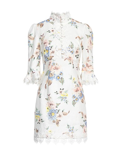ZIMMERMANN Short dress White 100% Linen