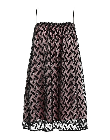 EMPORIO ARMANI Sequin dress Black 100% Polyamide, Polyester, Elastane