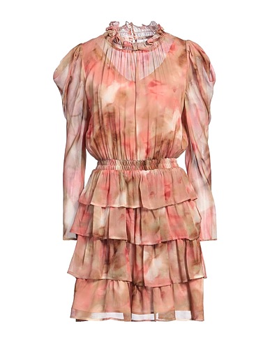 DONDUP Short dress Blush 100% Viscose