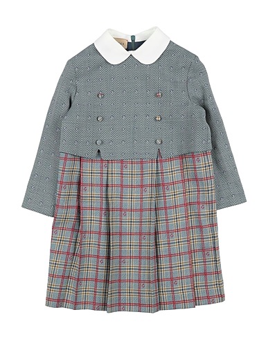 GUCCI Dress Deep teal 96% Wool, 4% Cotton, Linen