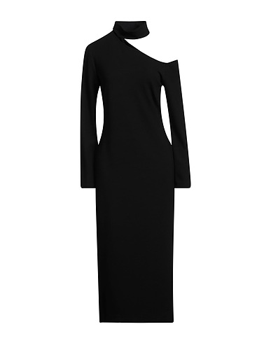 ANA ALCAZAR Midi dress Black 43% Viscose, 40% Polyester, 11% Polyamide, 6% Elastane