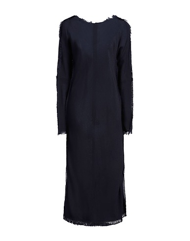 MARNI Long dress Navy 88% Viscose, 12% Polyamide