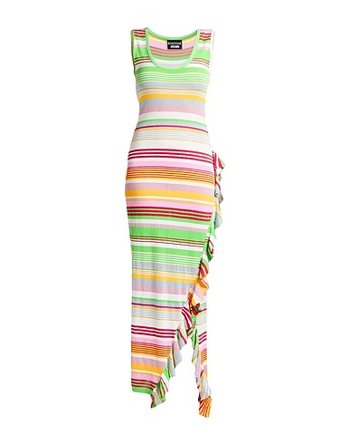 BOUTIQUE MOSCHINO 롱 원피스 라이트 그린 70% 비스코스, 30% 폴리에스테르