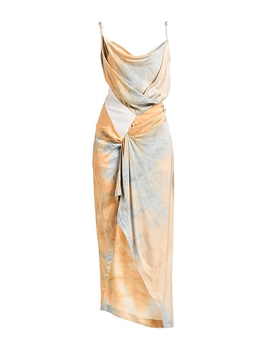 OFF-WHITE™ Long dress Beige 100% Viscose, Cotton