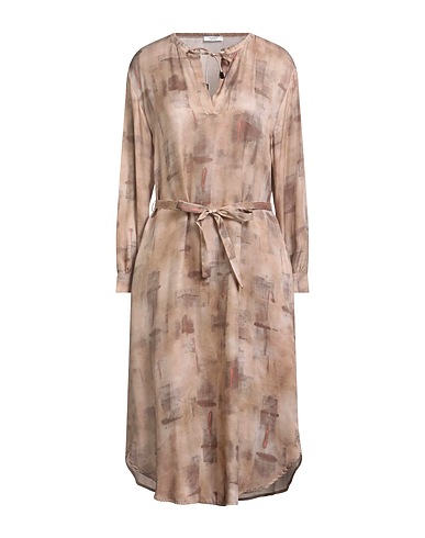 PESERICO Midi dress Taupe 100% Viscose