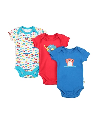 FRUGI Strampelanzug BLU 100% Organische Baumwolle