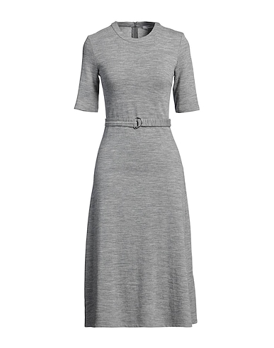 PESERICO Midi dress GRIGIO 50% Virgin Wool, 48% Cotton, 2% Polyamide