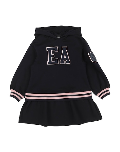 EMPORIO ARMANI Dress Midnight blue 76% Cotton, 18% Polyester, 6% Elastane