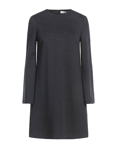 HARRIS WHARF LONDON Short dress Charcoal 100% Virgin Wool