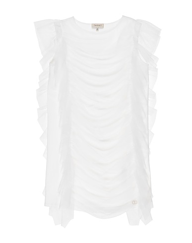 TWINSET Dress White 95% Cotton, 5% Elastane, Polyester