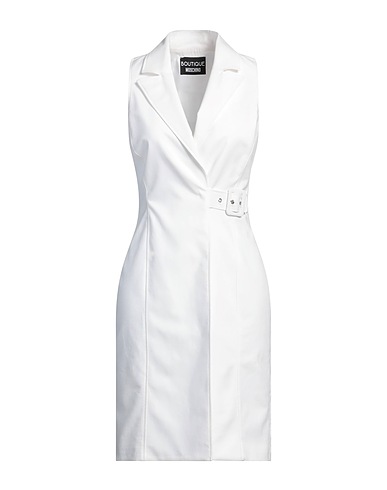 BOUTIQUE MOSCHINO Vestito estivo Bianco 96% Cotone, 4% Elastan