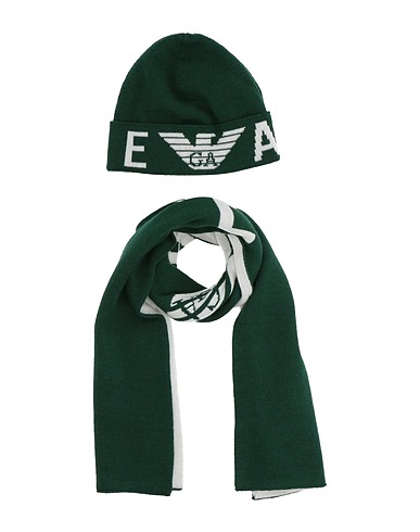 EMPORIO ARMANI Set baby Verde scuro 100% Lana